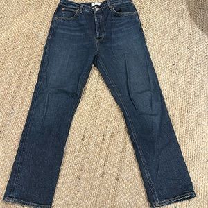 Agolde high rise Riley long in divided